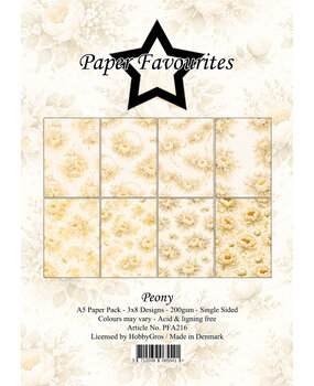 Paper Favourites Peony A5 Paper Pack (PFA216)