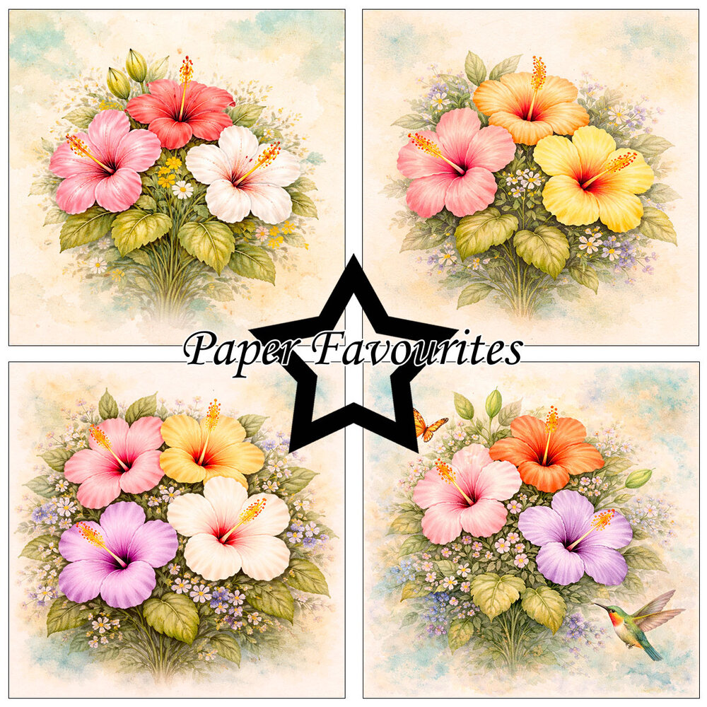 Paper Favourites Hibiscus 6x6 Inch Paper Pack (PF572)