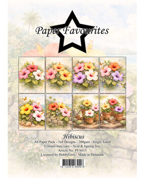 Paper Favourites Hibiscus A6 Paper Pad (PFA613)
