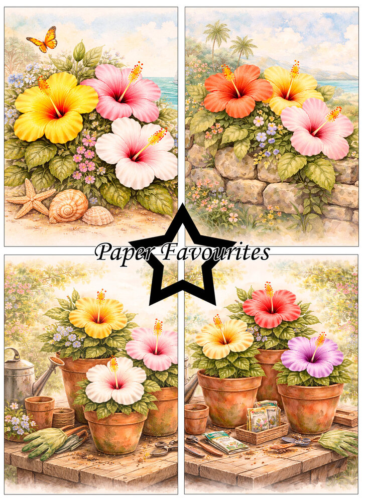 Paper Favourites Hibiscus A6 Paper Pad (PFA613)