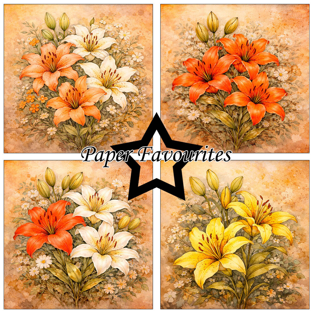 Paper Favourites Lily 6x6 Inch Paper Pack (PF573)