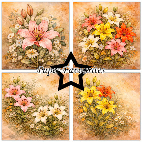 Paper Favourites Lily 6x6 Inch Paper Pack (PF573)