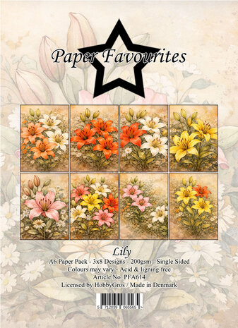 Paper Favourites Lily A6 Paper Pad (PFA614)