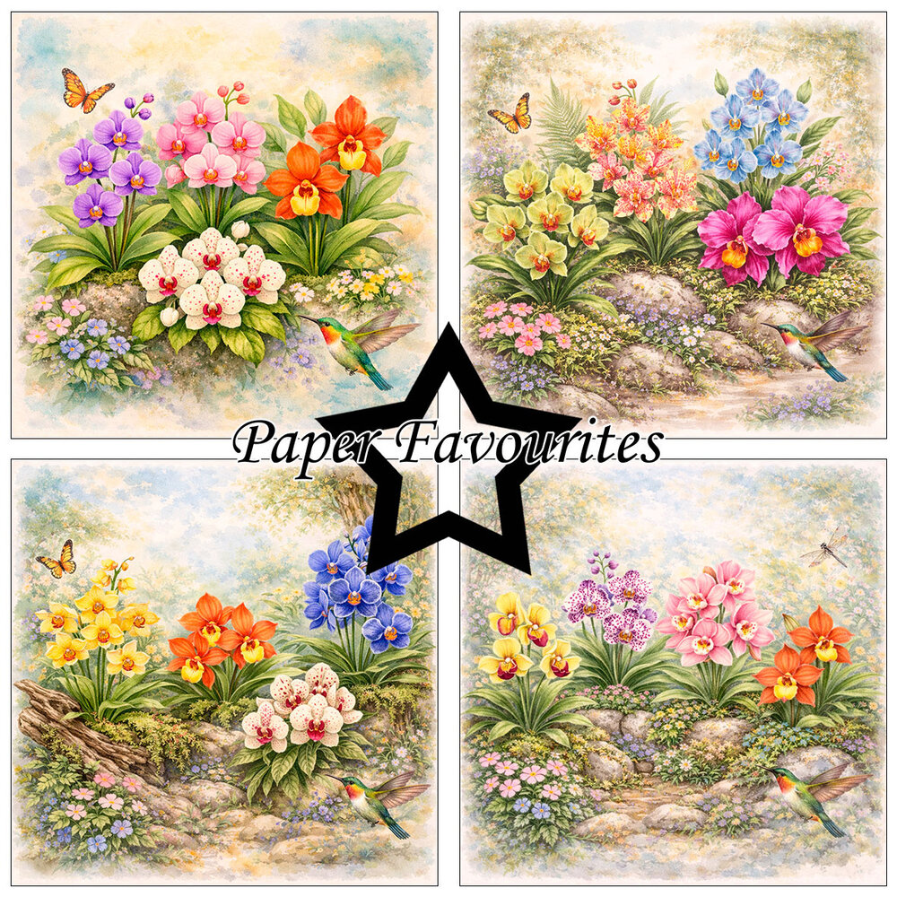 Paper Favourites Orchidea 6x6 Inch Paper Pack (PF574)