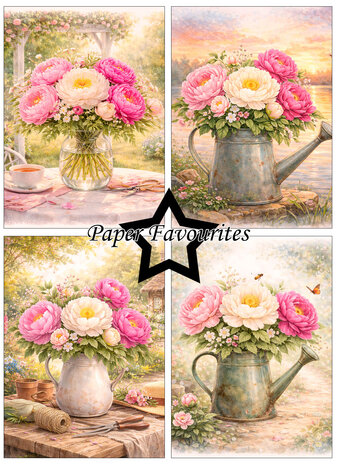 Paper Favourites Peony A6 Paper Pad (PFA616)