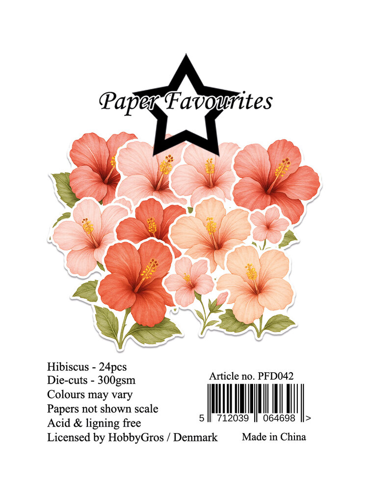 Paper Favourites Die-Cuts Hibiscus (PFD042)