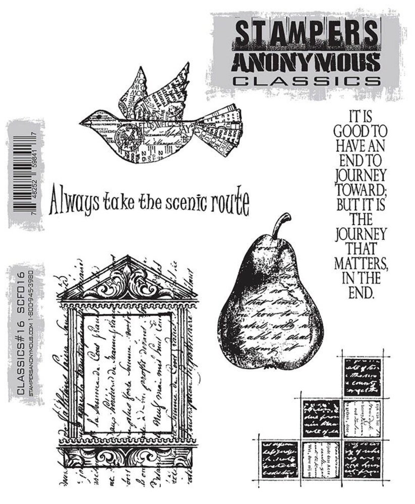 Stampers Anonymous Cling Stamps Classics #16 (CBSCF016)