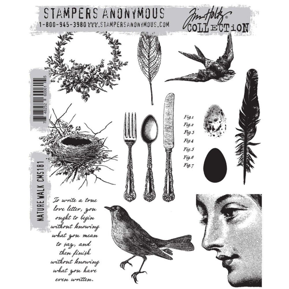 Stampers Anonymous Cling Stamps Nature Walk (CMS181)
