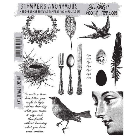 Stampers Anonymous Cling Stamps Nature Walk (CMS181)