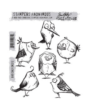 Stampers Anonymous Cling Stamps Bird Crazy (CMS212)
