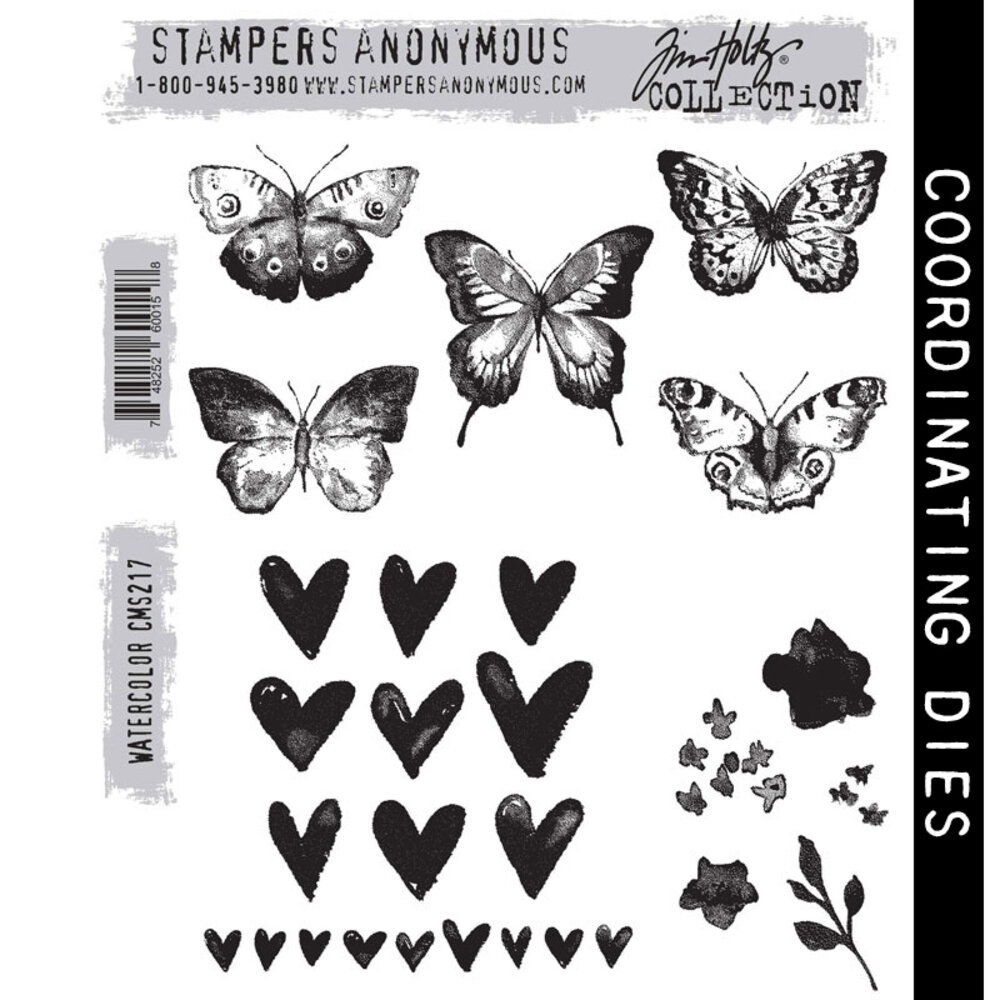 Stampers Anonymous Cling Stamps Watercolor (CMS217)