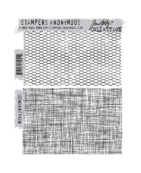 Stampers Anonymous Cling Stamps Mesh & Linen (CMS221)