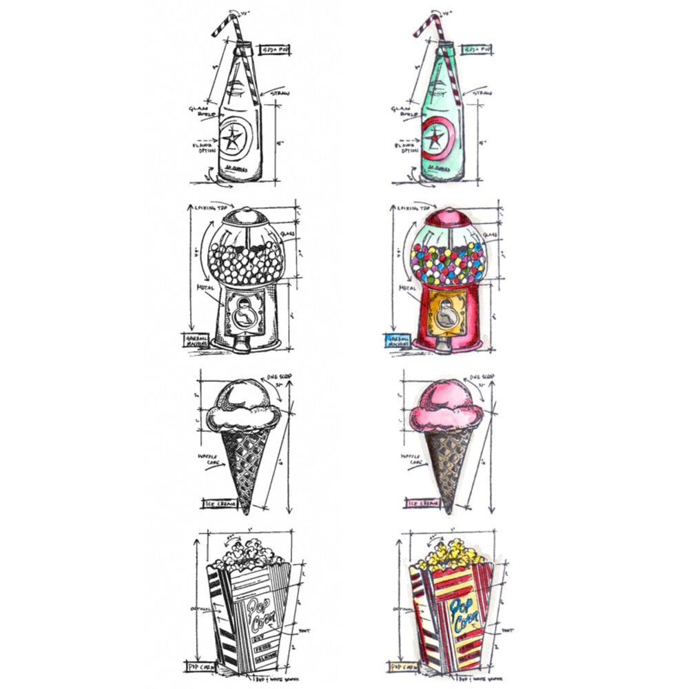 Stampers Anonymous Cling Stamps Strip Treats (THMB016)