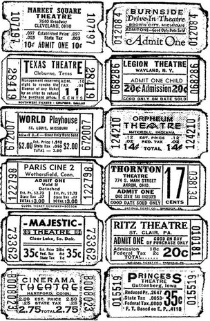 Stampers Anonymous Cling Components Stamps Ticket (COM007)