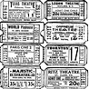Stampers Anonymous Cling Components Stamps Ticket (COM007)