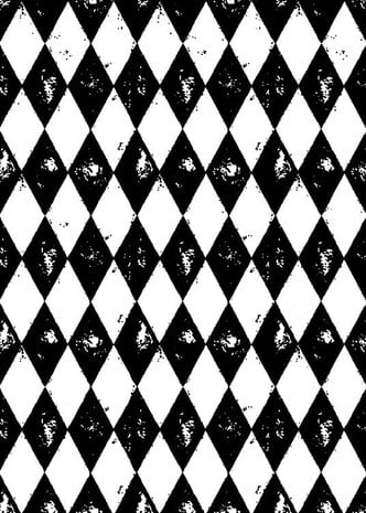 Stampers Anonymous Cling Components Stamps Harlequin (COM010)