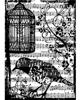 Stampers Anonymous Cling Components Stamps Birdsong (COM033)