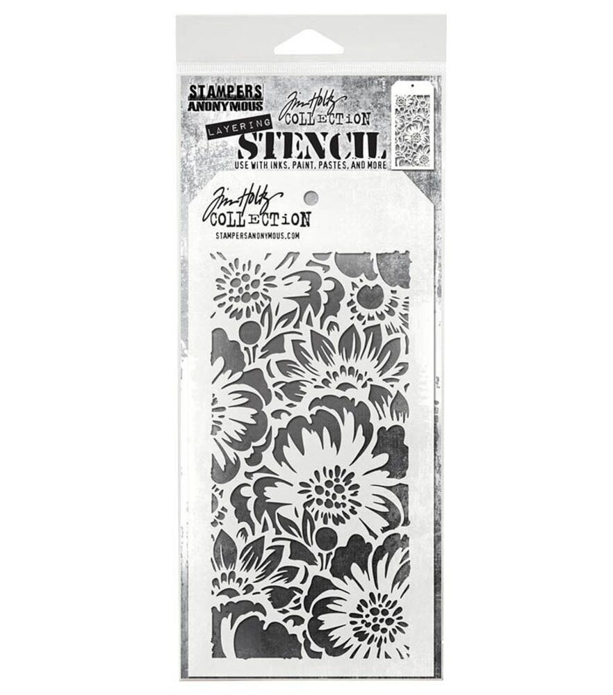 Stampers Anonymous Tim Holtz Bouquet Layering Stencil (THS143)