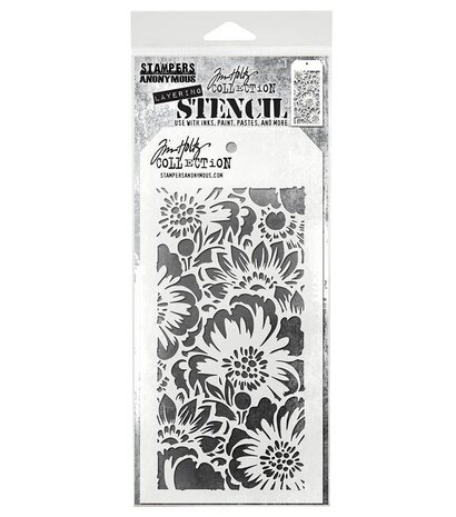Stampers Anonymous Tim Holtz Bouquet Layering Stencil (THS143)