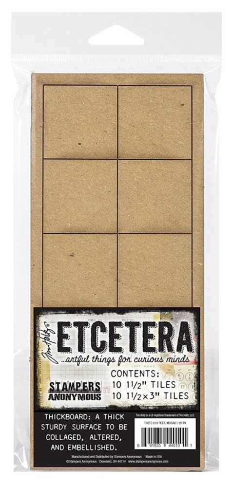 Stampers Anonymous Tim Holtz Etcetera Tiles Mosaic (THETC019)