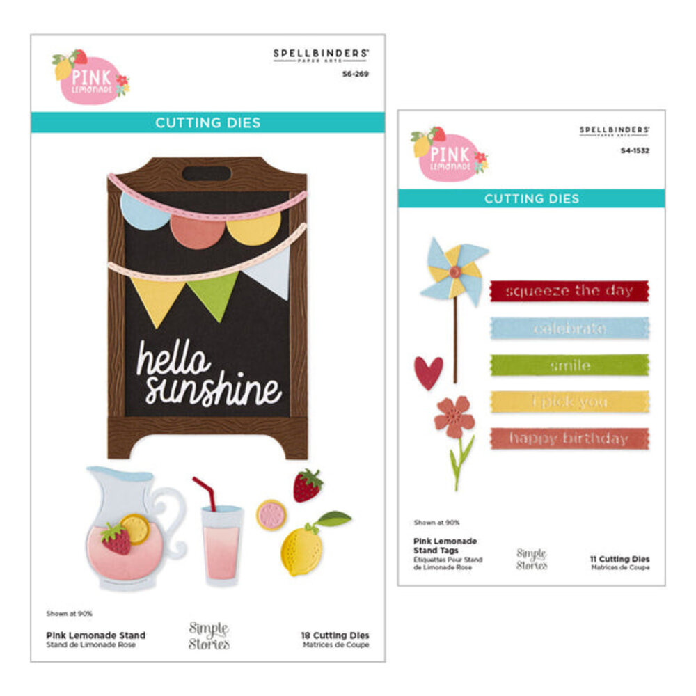 Spellbinders Pink Lemonade Dies Bundle (BD-1063)