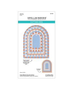 Spellbinders PRE-ORDER Just Add Cake Color Block Accent Arches Dies (S5-743)