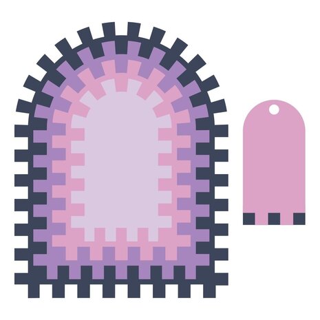 Spellbinders Just Add Cake Color Block Accent Arches Dies (S5-743)