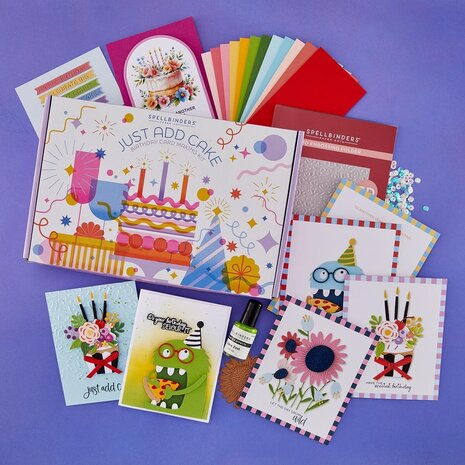 Spellbinders Just Add Cake Cardmaking Kit Birthday (BD-1049) Spellbinders Just Add Cake Cardmaking Kit Birthday (BD-1049)