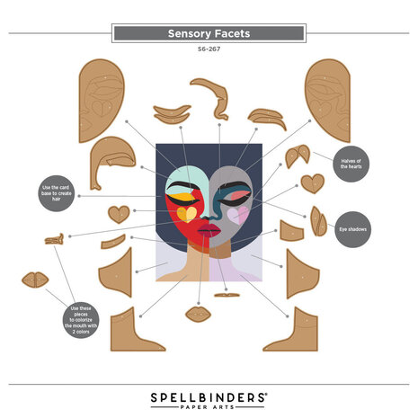 Spellbinders All My Senses Sensory Facets Dies (S6-267)