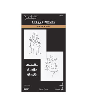 Spellbinders All My Senses Whisper Weave Press Plate & Die Set (BP-340)