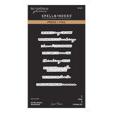 Spellbinders PRE-ORDER All My Senses Sentiments Press Plate & Die Set (BP-341)