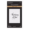 Spellbinders PRE-ORDER Upright Italic Everyday Sentiments Thinking of You Press & Foil Plate (BP-355)