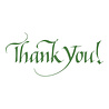Spellbinders PRE-ORDER Upright Italic Everyday Sentiments Thank You! Press & Foil Plate (BP-356)
