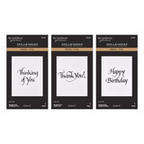 Spellbinders PRE-ORDER Upright Italic Everyday Sentiments Press and Foil Bundle (BD-1065)