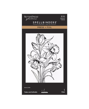 Spellbinders PRE-ORDER Yana's Tulips Tulips and Daffodils Press Plate & Die Set (BP-359)