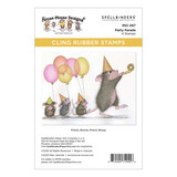 Spellbinders PRE-ORDER House-Mouse Designs Party Parade Cling Rubber Stamp (RSC-067)