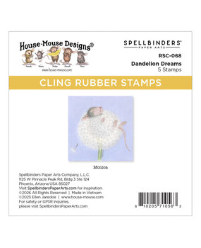 Spellbinders PRE-ORDER House-Mouse Designs Dandelion Dreams Cling Rubber Stamp (RSC-068)