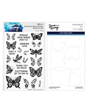 Spellbinders Blooming Butterflies Stamp and Die Bundle (BD-1073)