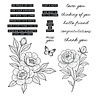 Spellbinders PRE-ORDER Sketched Peonies Stamp and Die Bundle (BD-1074)