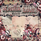 Bella Luna Crafts Monster Love Basics 12x12 Inch Collection Pack (BLC-0070)
