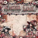 Bella Luna Crafts Monster Love Frames and Complements 12x12 Inch Collection Pack (BLC-0070/M)