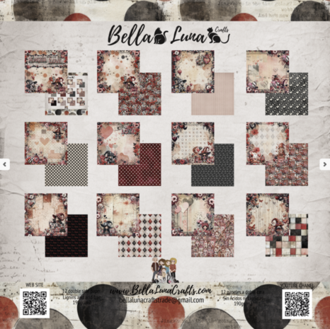 Bella Luna Crafts Monster Love 8x8 Inch Collection Pack (BLC-0069/S)