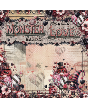 Bella Luna Crafts Monster Love Basics 8x8 Inch Collection Pack (BLC-0070/S)