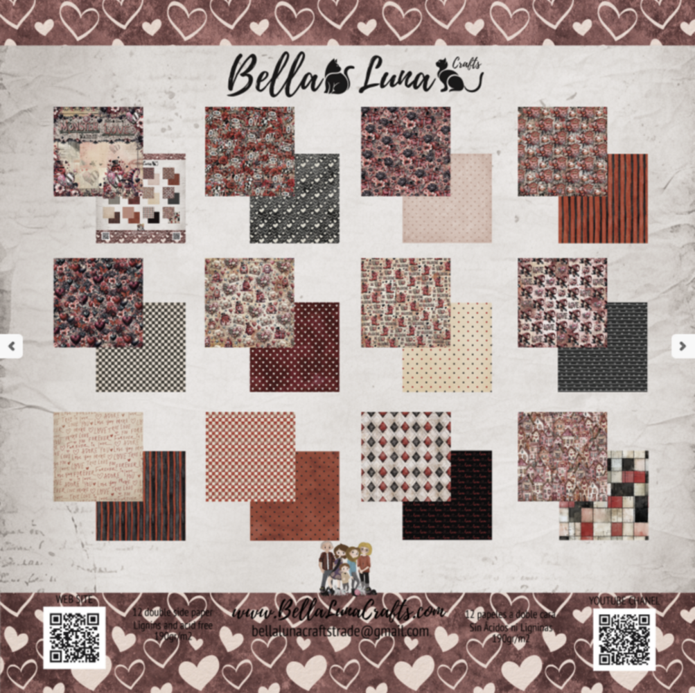Bella Luna Crafts Monster Love Basics 8x8 Inch Collection Pack (BLC-0070/S)