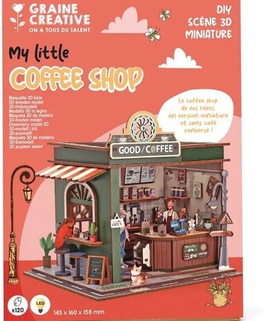 Graine Creative 3D Miniature My Little Coffee Shop