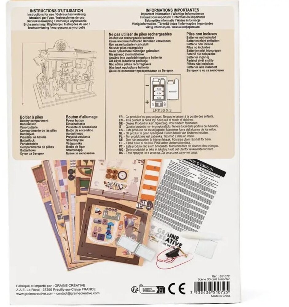 Graine Creative 3D Miniature My Little Coffee Shop