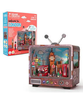 Graine Creative 3D Miniature TV Welcome to London