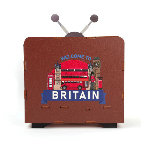 Graine Creative 3D Miniature TV Welcome to London