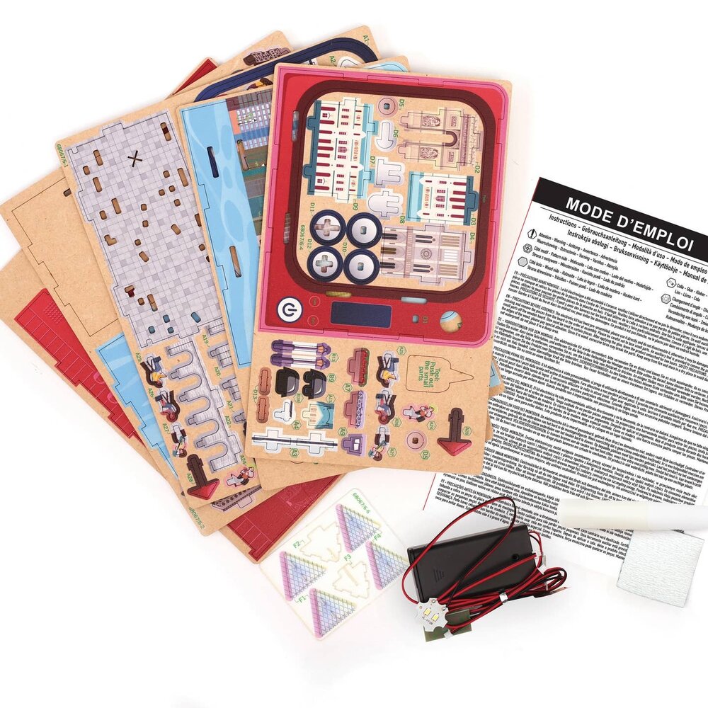 Graine Creative 3D Miniature TV Welcome to Paris