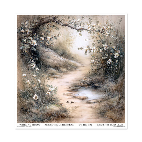 ITD Collection Mouse World Spring Journey 12x12 Inch Paper Pad (SLS 106)